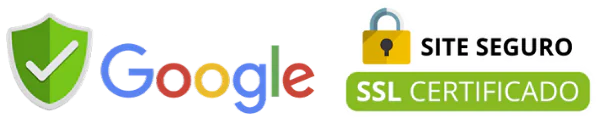 Site seguro com certificado SSL e verificado pelo Google
